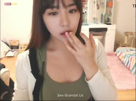 Pretty korean girl recording on camera 3